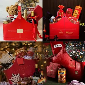 Leather Hamper for Gifts