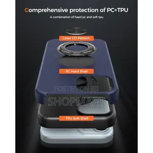 Case Compatible for iPhone 15 Case With Kickstand Ring