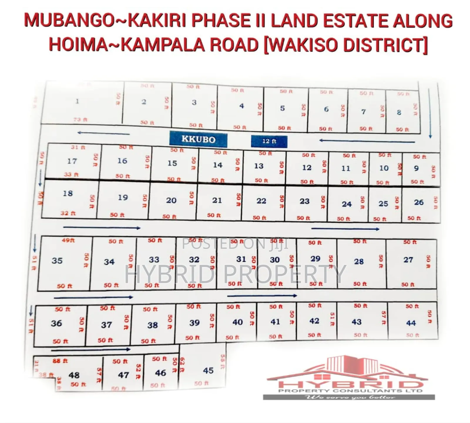 Prime Plots For Sale At Mubango~Kakiri Land Estate~Hoima Rd.