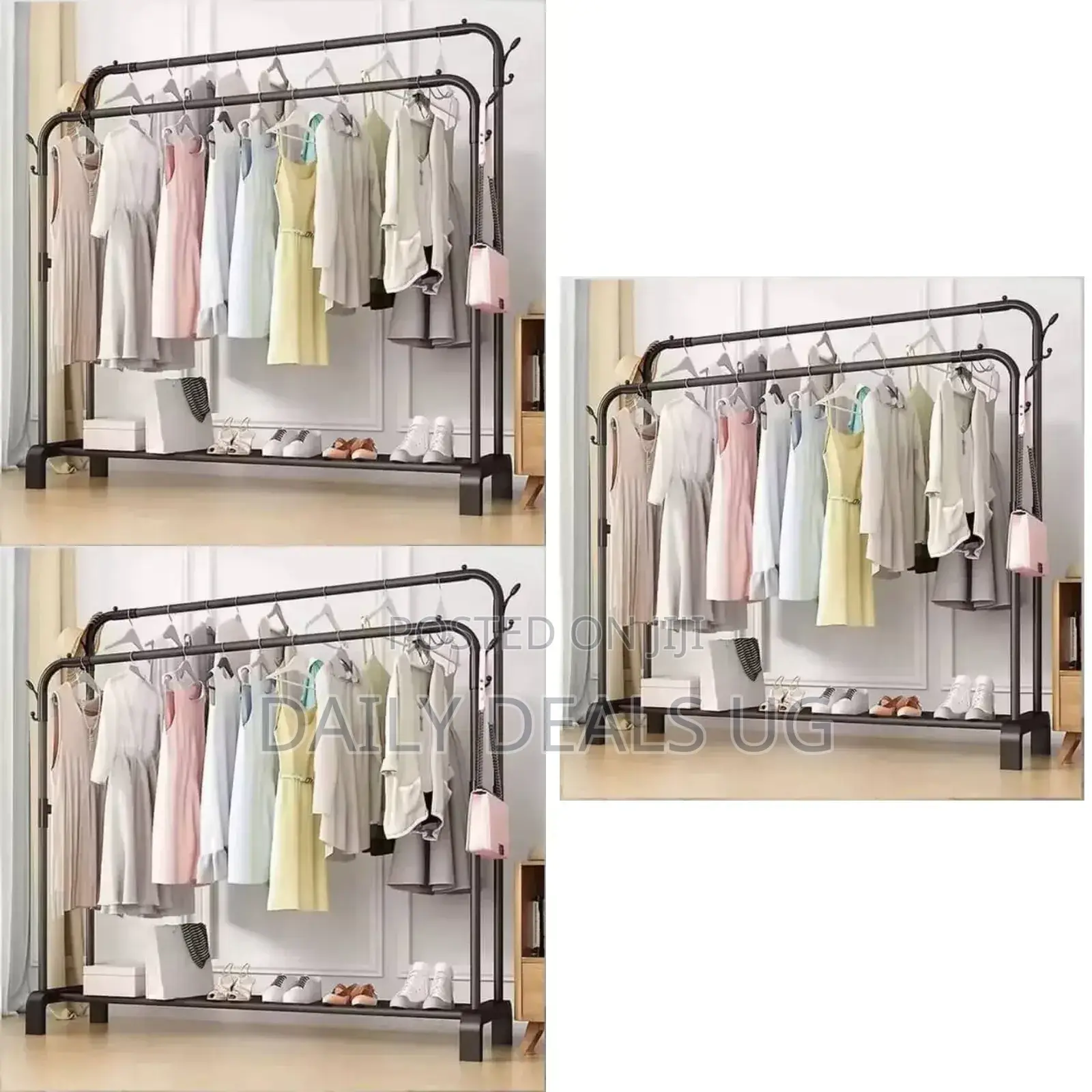 Metallic Clothes Rack