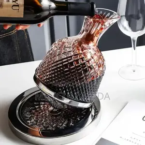 1500ML Crystal Breather 3600rotating Wine Decanter Tumbler