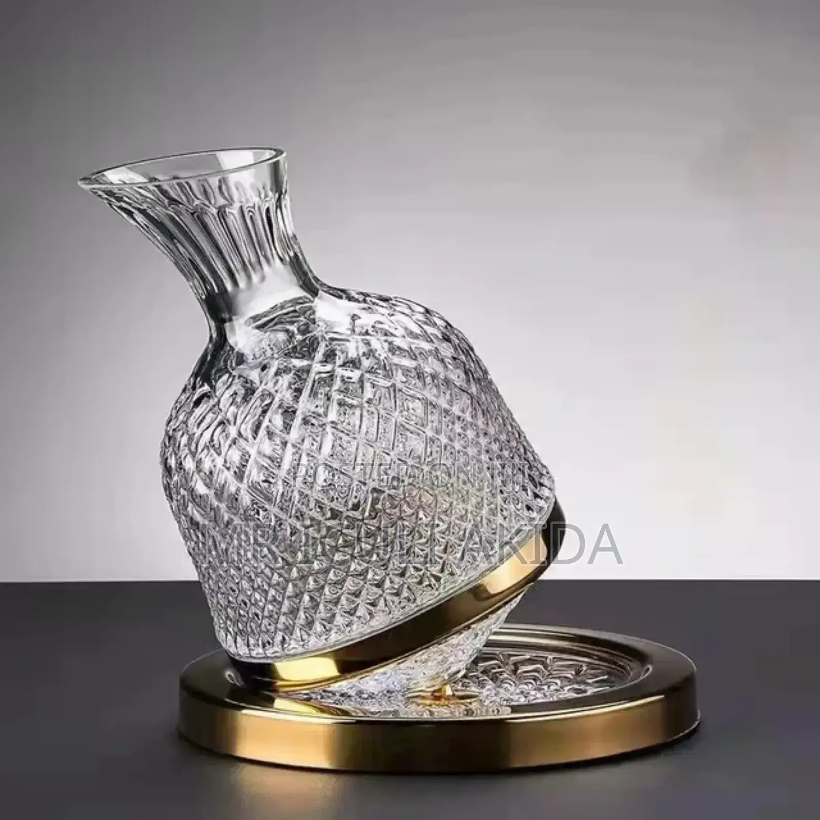 1500ML Crystal Breather 3600rotating Wine Decanter Tumbler