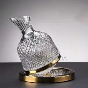 1500ML Crystal Breather 3600rotating Wine Decanter Tumbler