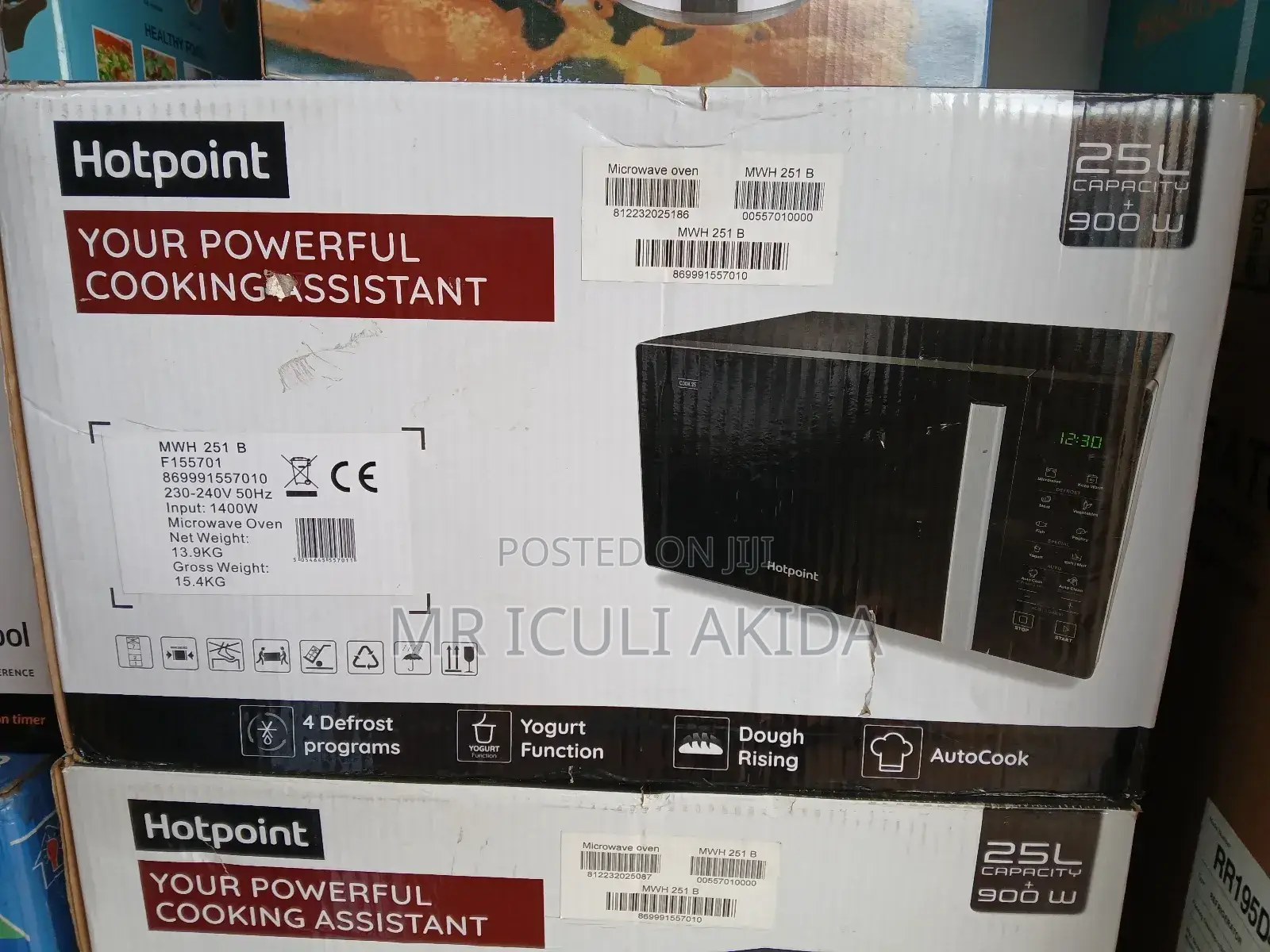Hotpoint 900w Built-in 25L Microwave With Oven