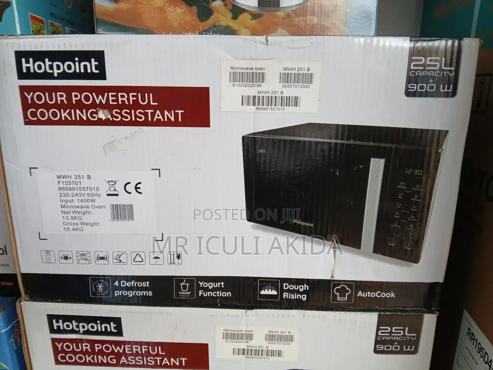 Hotpoint 900w Built-in 25L Microwave With Oven