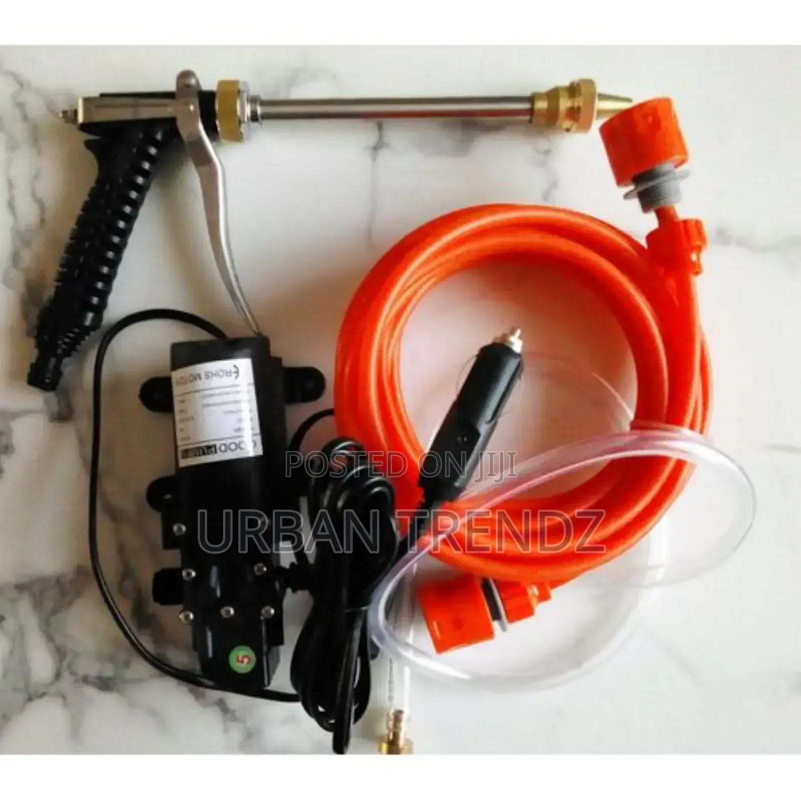 High Pressure Car Washing Machine - Orange, Black