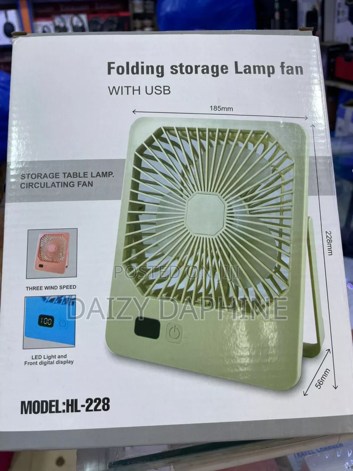 Folding Rechargeable Fan/ Portable Desktop Fan