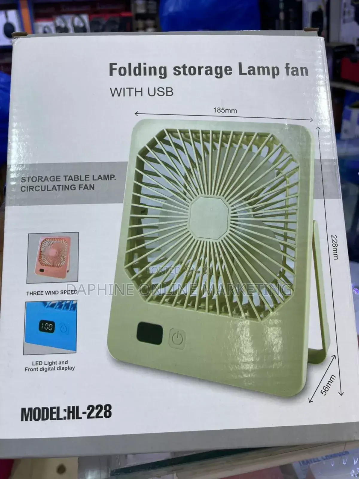 Folding Rechargeable Fan/ Portable Desktop Fan