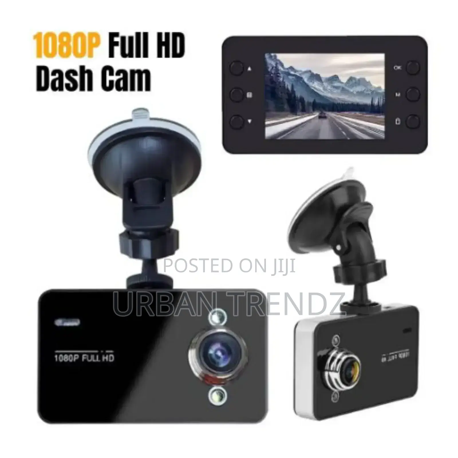 1080P HD Night Vision Dash Car Camera Front Inside Rear