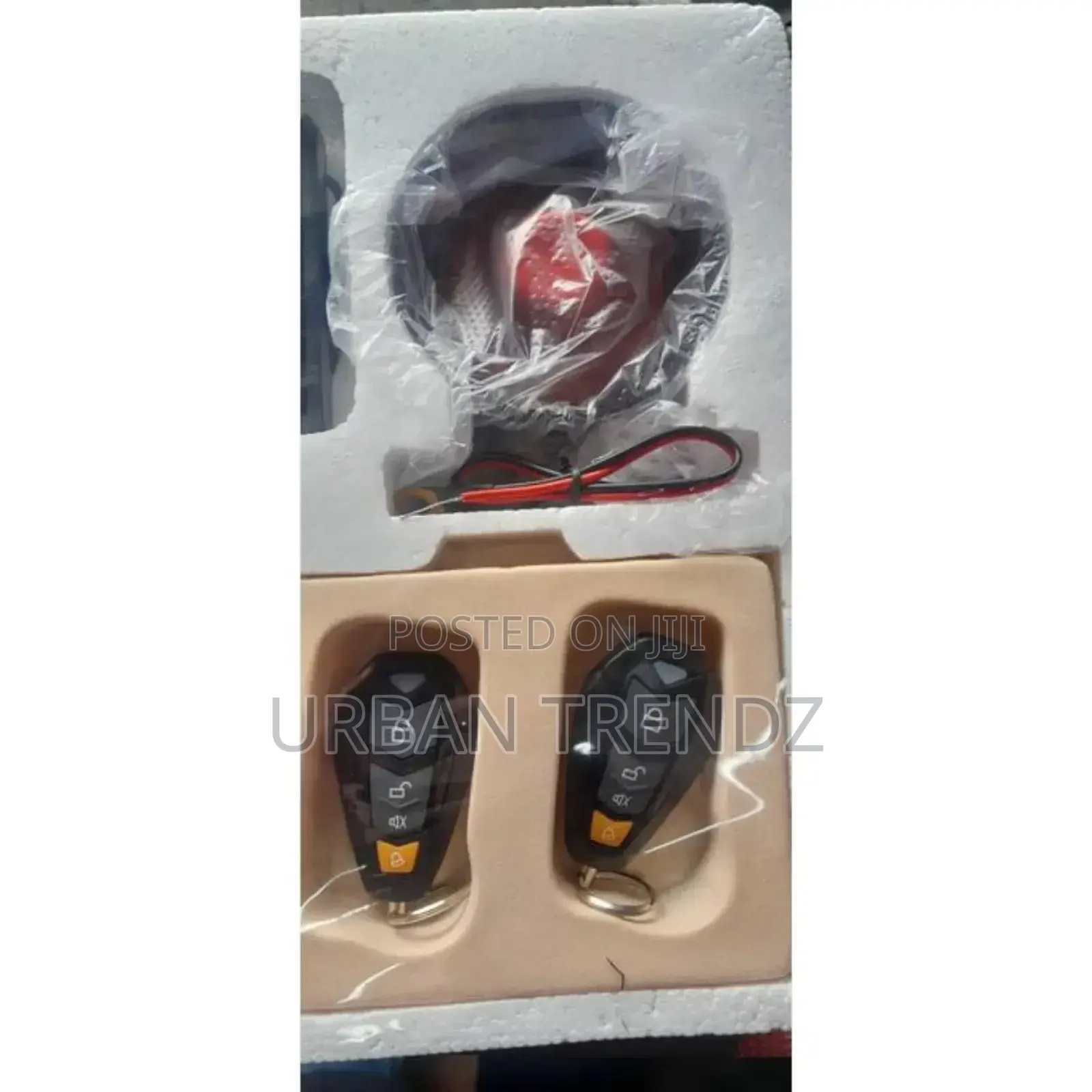 Car Alarm System Anti-Theft Secure Portable-Black