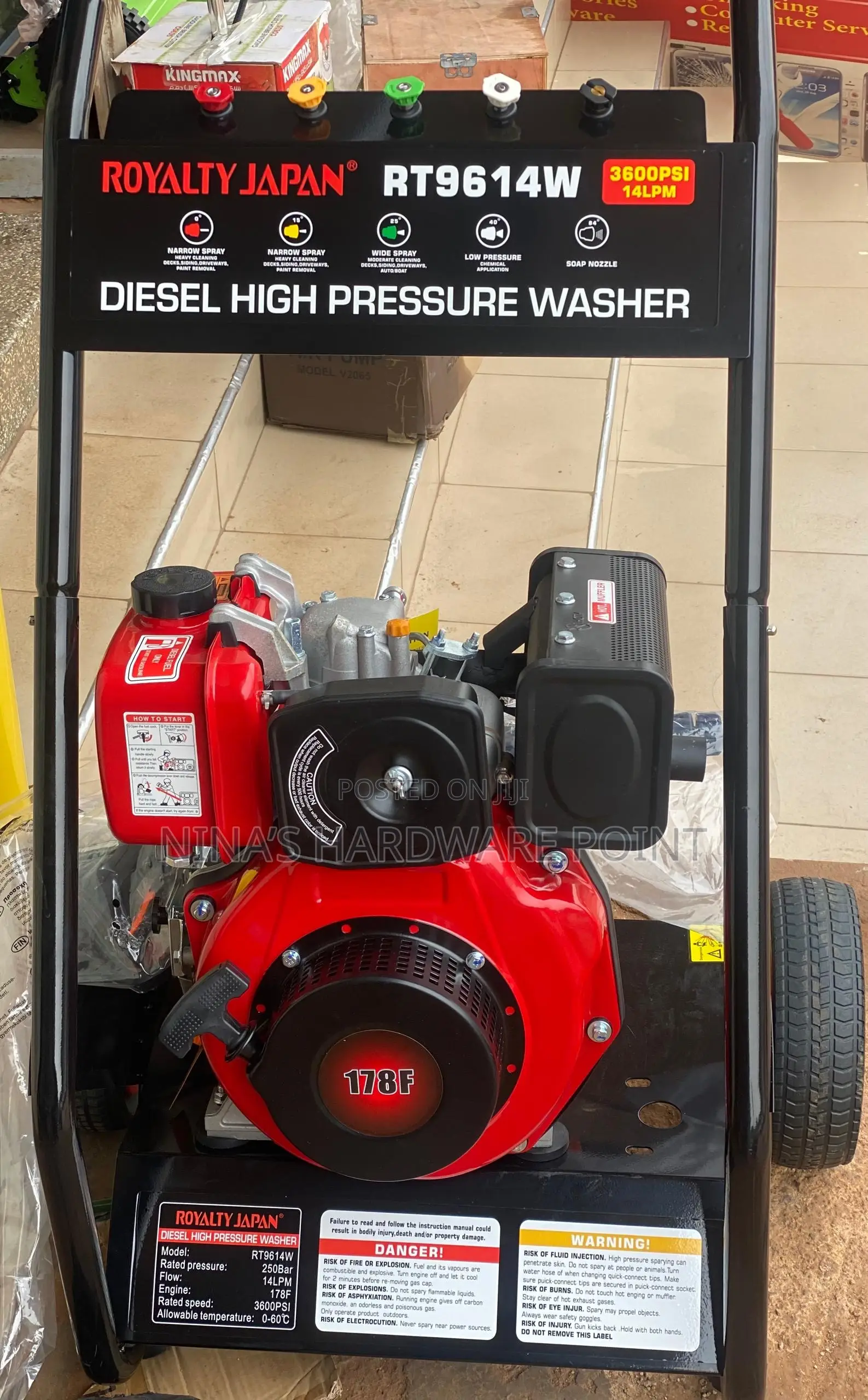 High Pressure Washer Diesel Engine (250bars)
