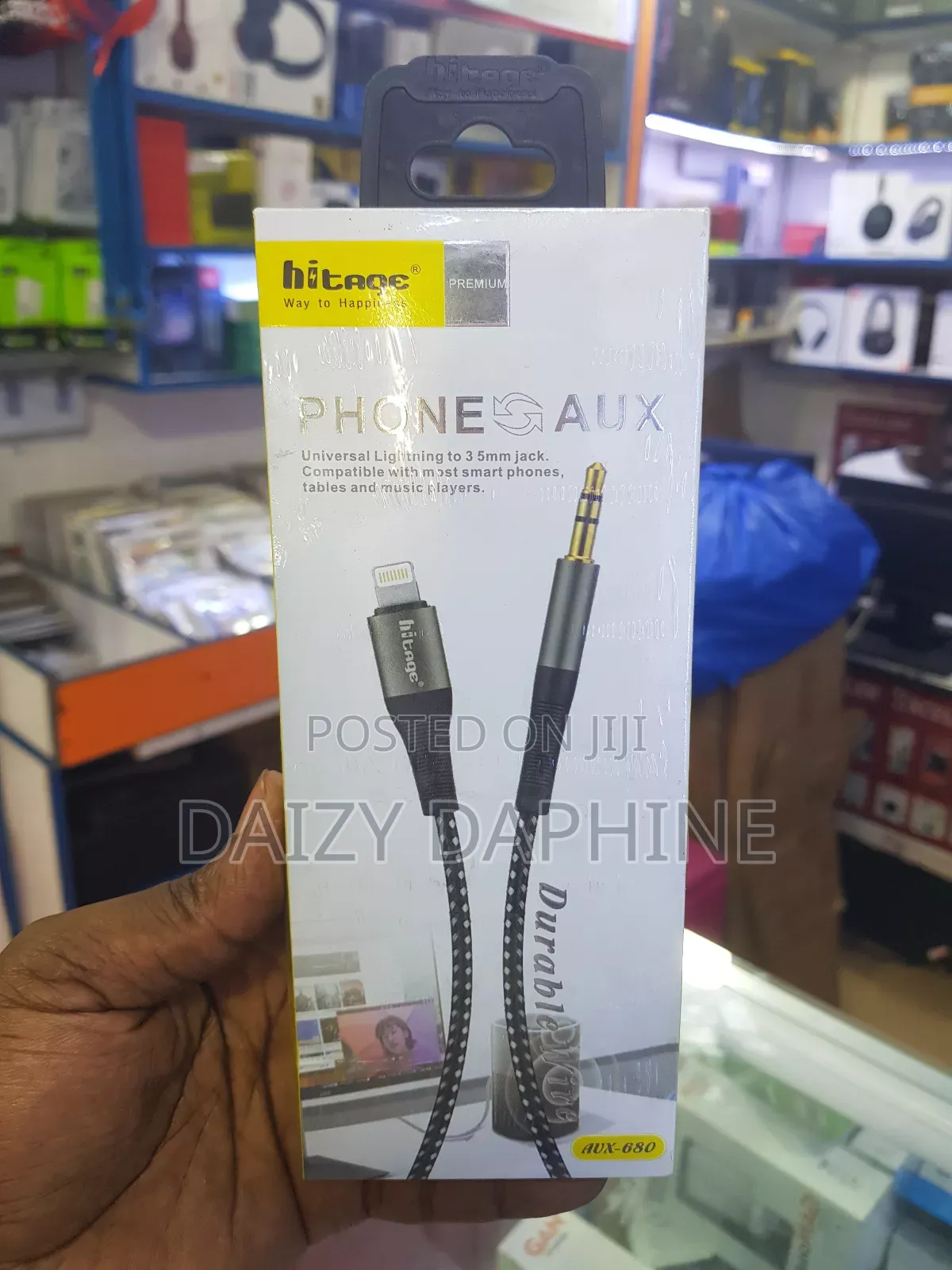 Audio Pin to Lightening Cable/ Aux Cable to Lightening
