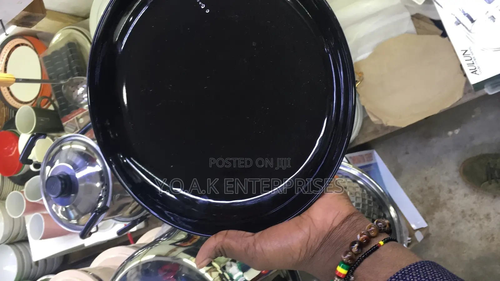 Black Dinner Set of 18 PCS