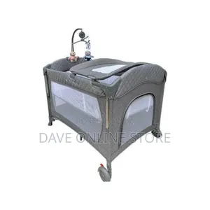 Foldable 4 in 1 Convertible Toddler Iron Playpen Travel Cot