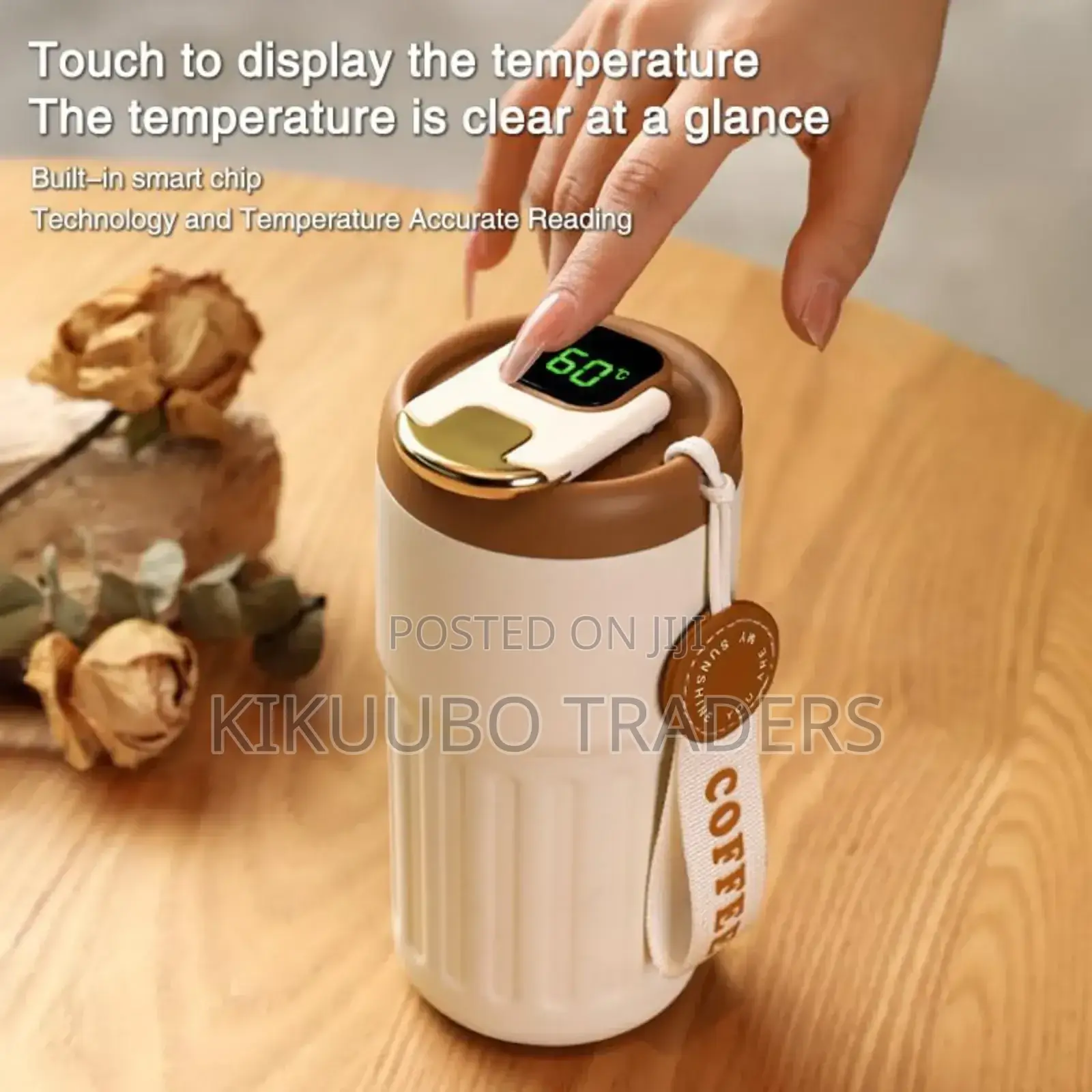 Temperature Display Insulated Coffee Cup