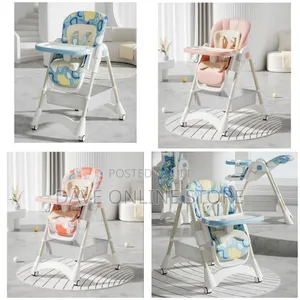 Sit and Lie Adjustable Kids Feeding Chair With Wheel
