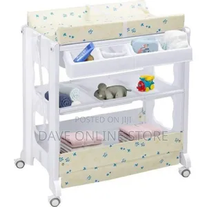 Multifunctional Changing Baby Diaper Table 3 in 1 - White