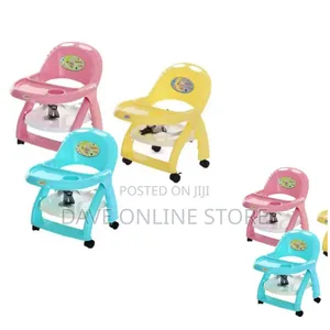 Baby Feeding Chair With Wheels-Blue