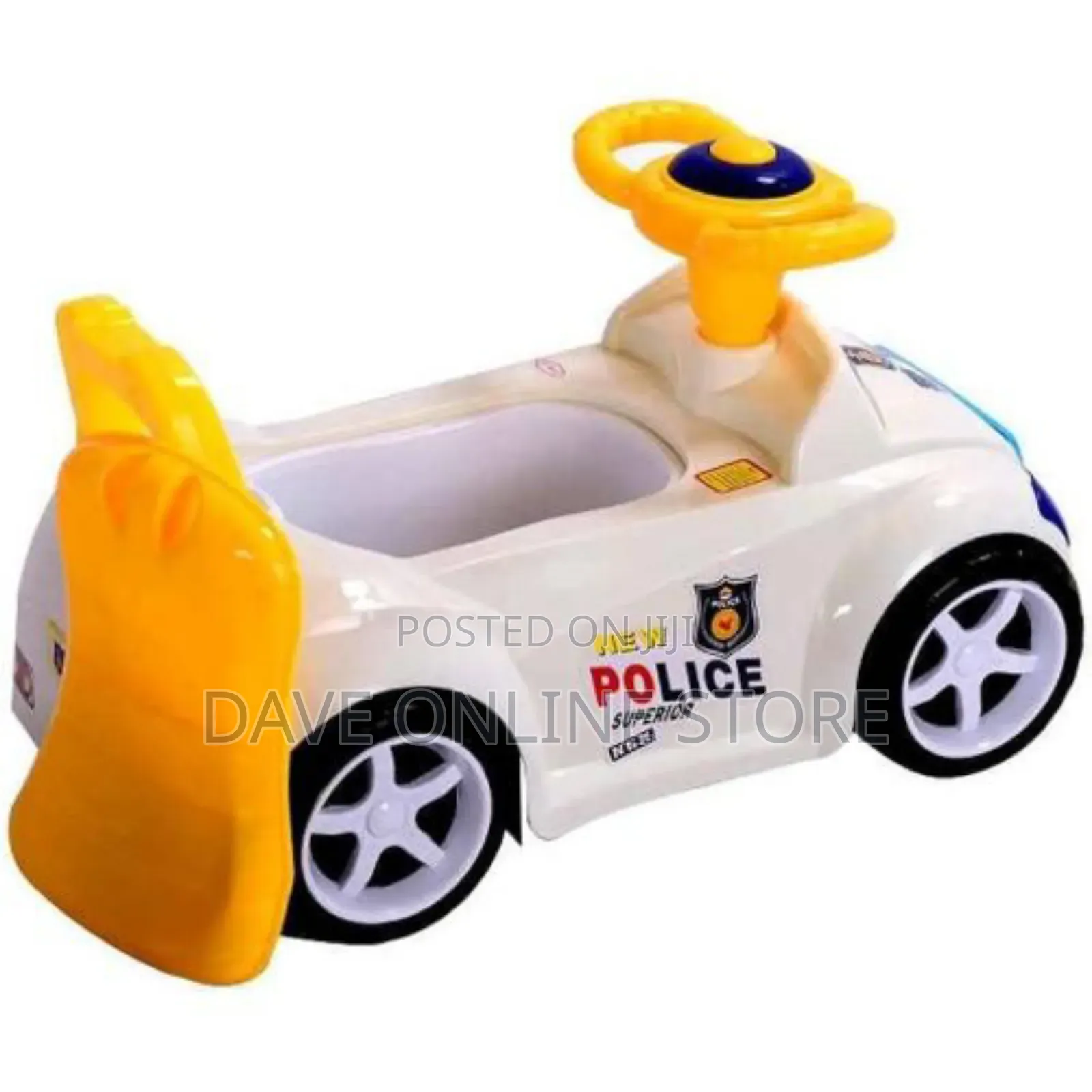 2in1 Baby Police Car Potty Seat With Removable Bowl Ride On