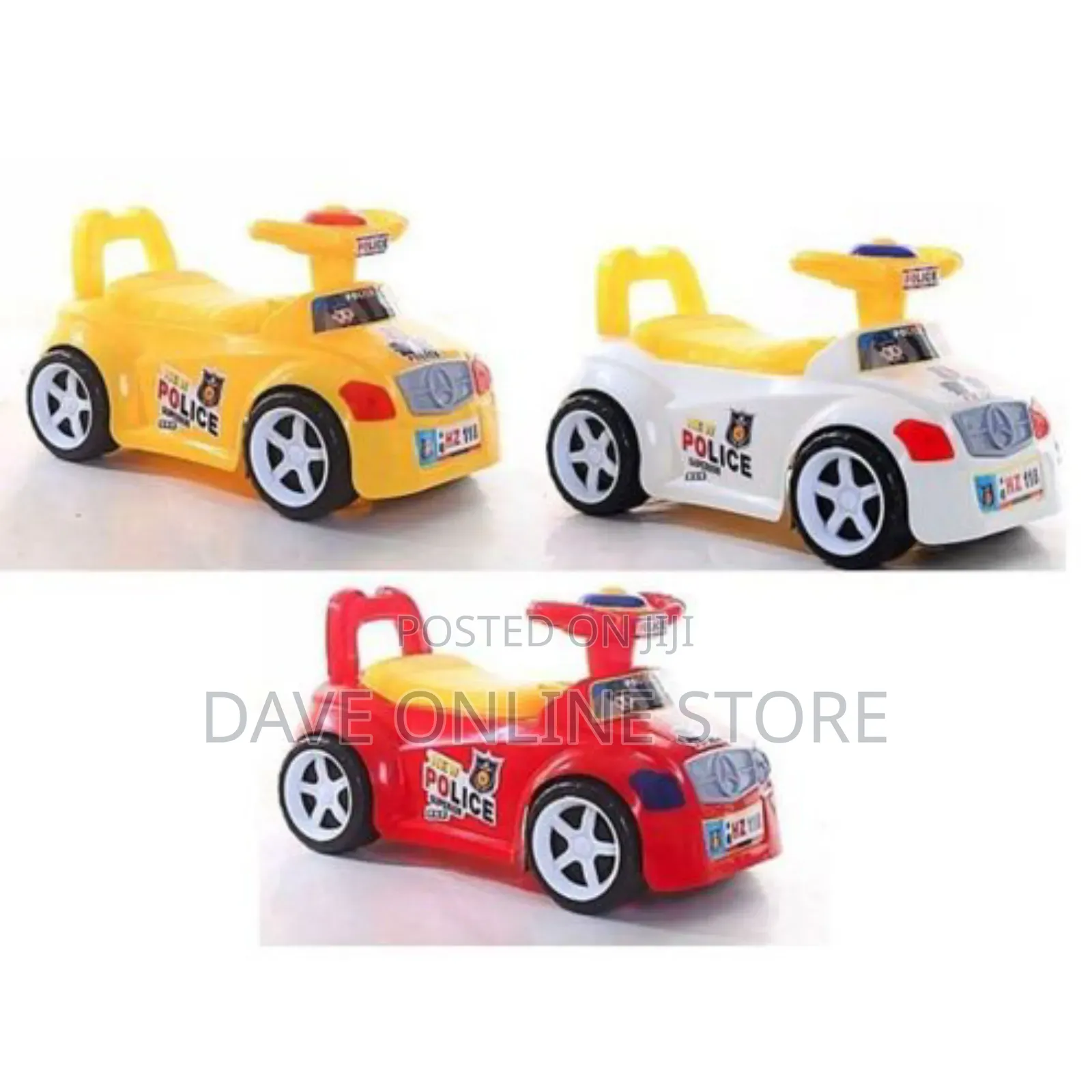 2in1 Baby Police Car Potty Seat With Removable Bowl Ride On
