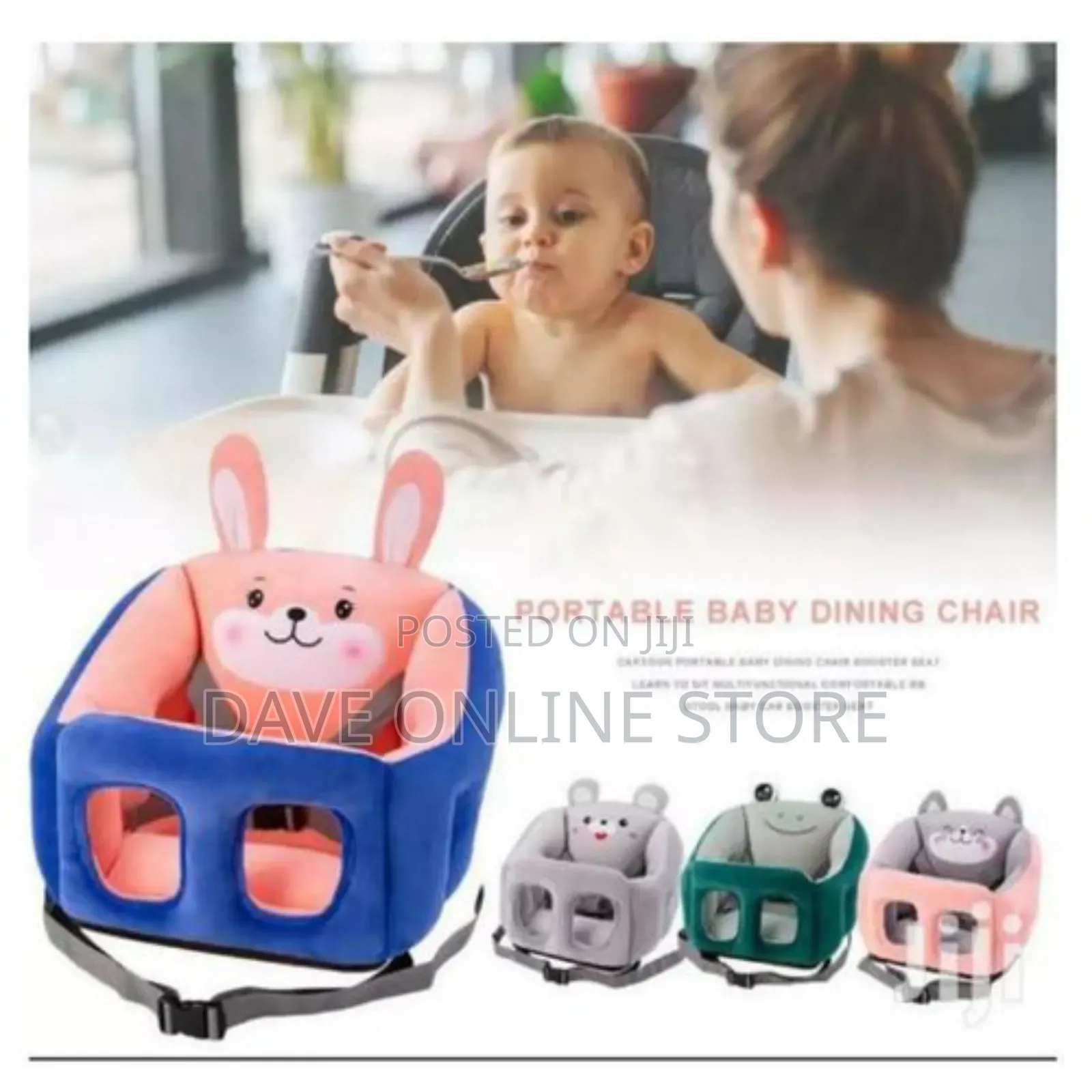 Baby Dining Chair Booster Seat - Blue Pink