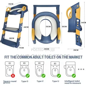 Kids Toilet Ladder Yellow Black