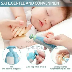 Electric Baby Kids Nail Trimmer Cutters Nail Clipper Set