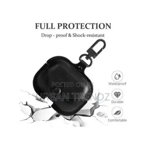 Earbuds Case Cover Compatible for Genuine Leathercase -Black