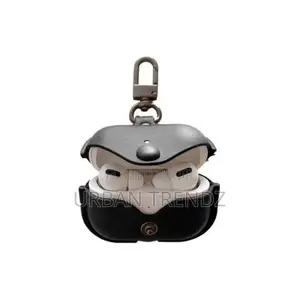 Earbuds Case Cover Compatible for Genuine Leathercase -Black