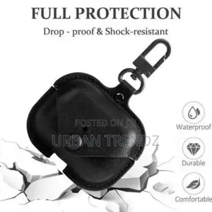 Earbuds Case Cover Compatible for Genuine Leathercase -Black