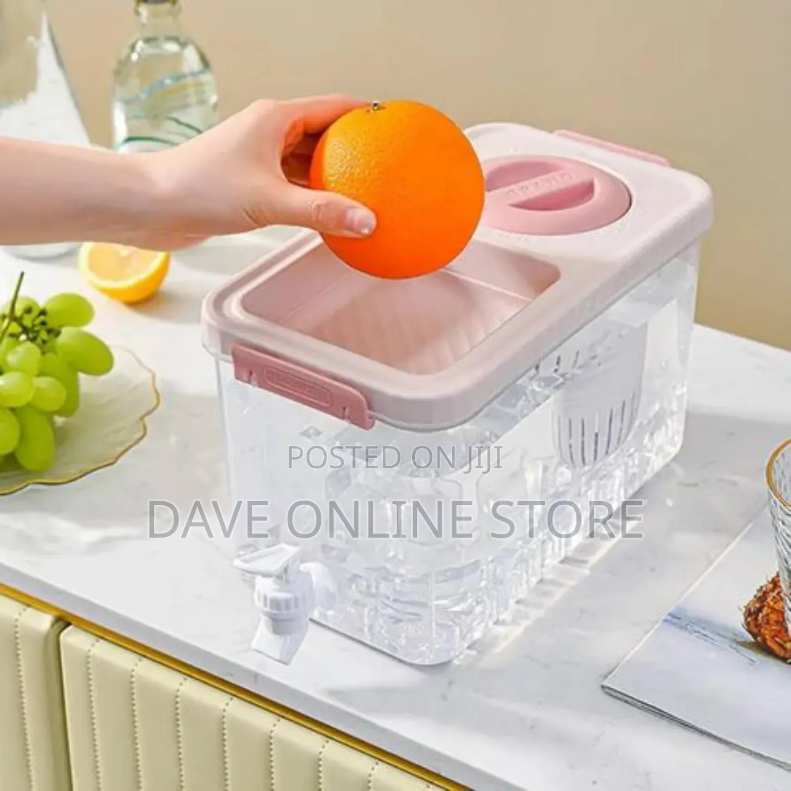 Juice Cold Kettle With Faucet 4L Frigerator Fruit Container