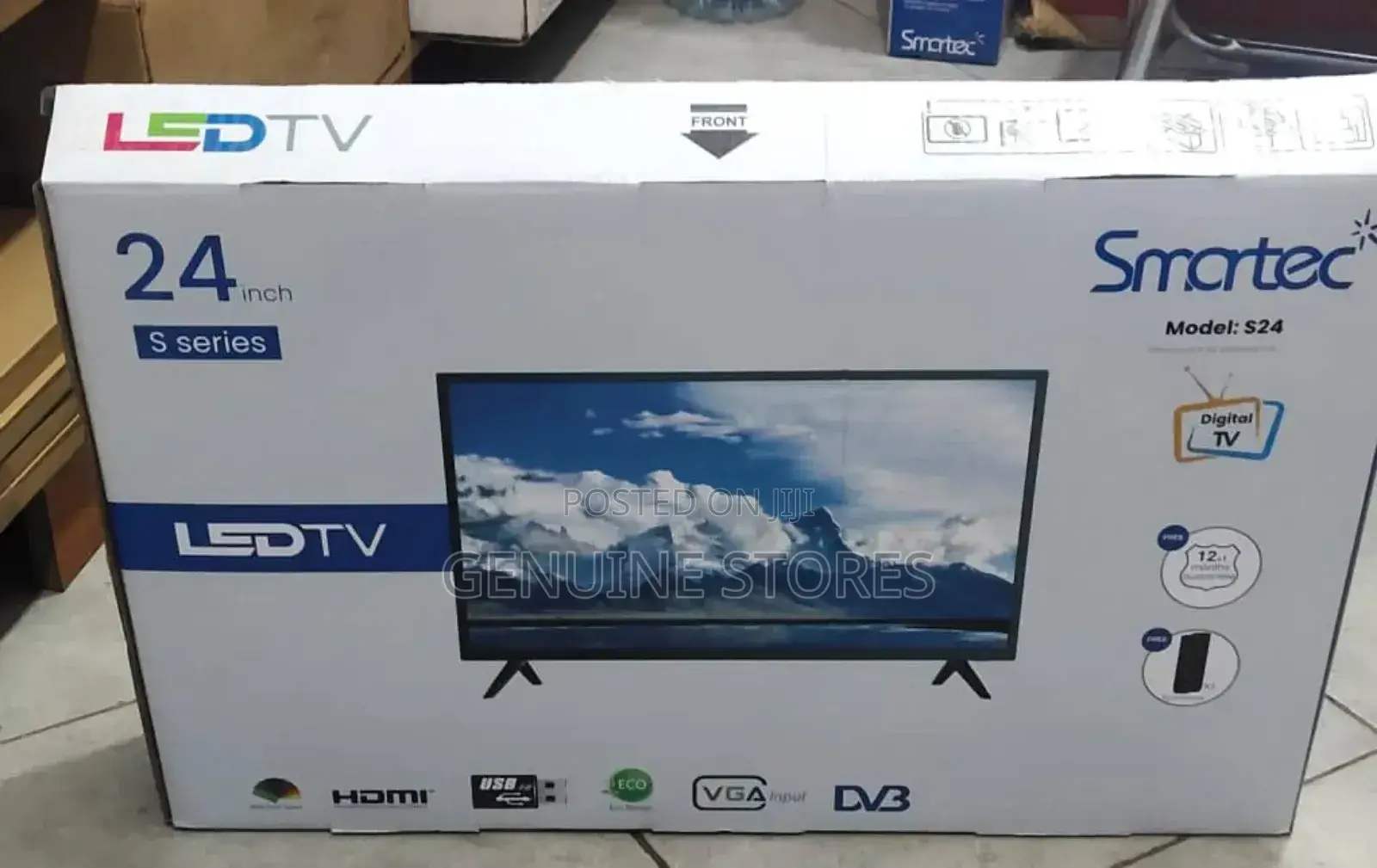 Smartec 24 Inches Flameless Digital Tv