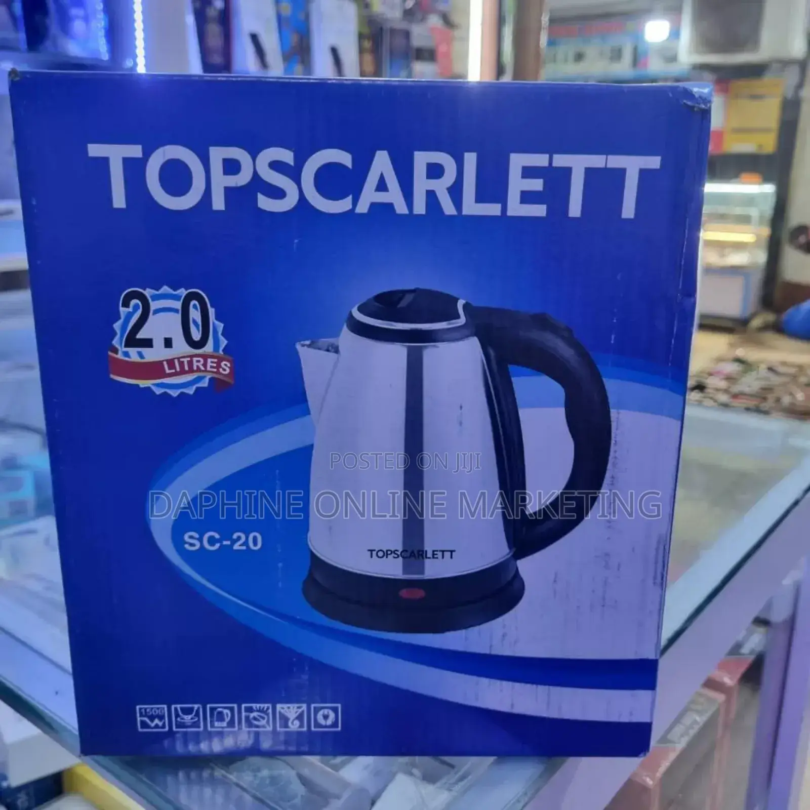 Electric Kettle Top Scarlet