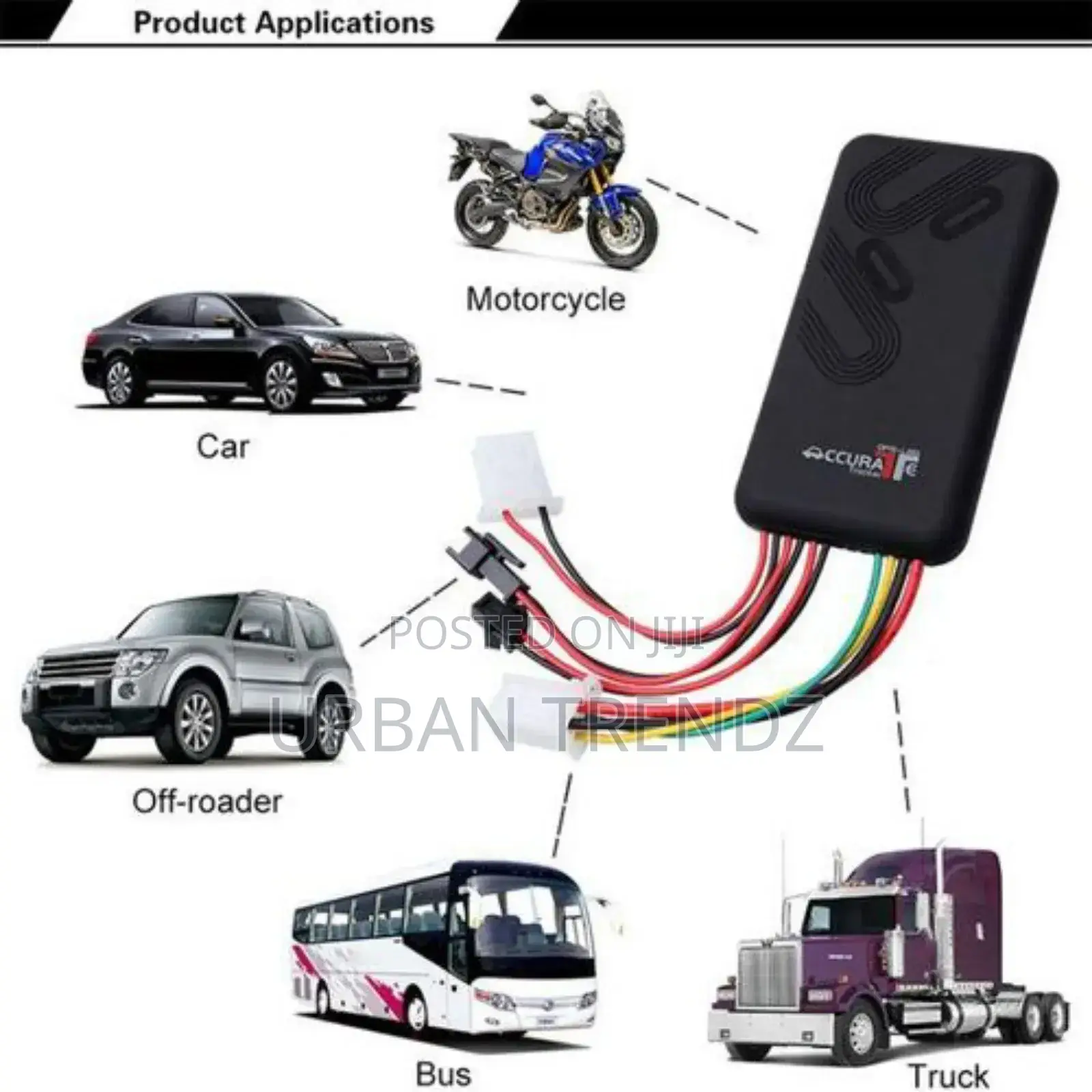 Accurate Tk100b Car and Motorcycle GSM GPRS GPS Tracker
