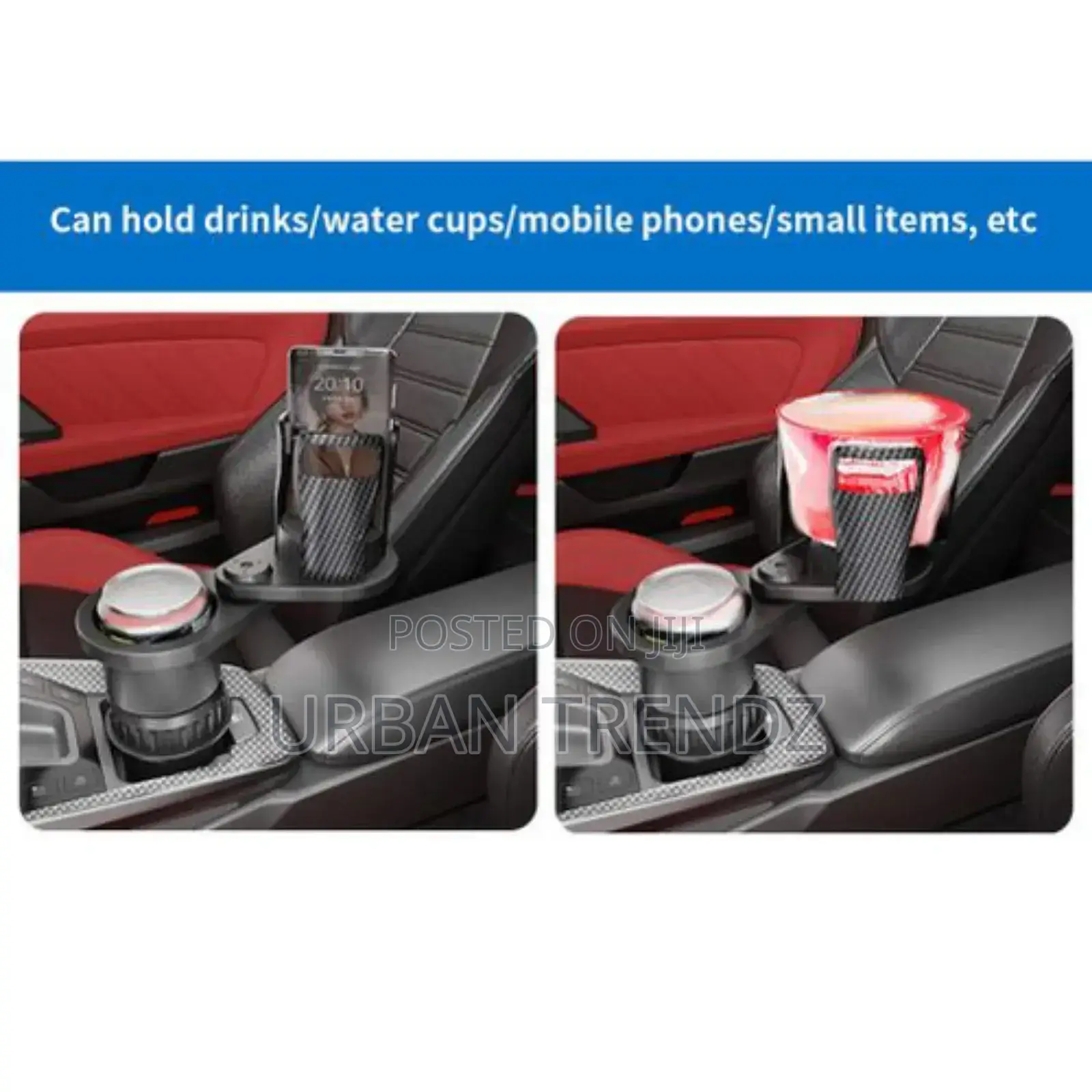 Car 2-in-1,360 Degree Cup Holder, Adjustable Base