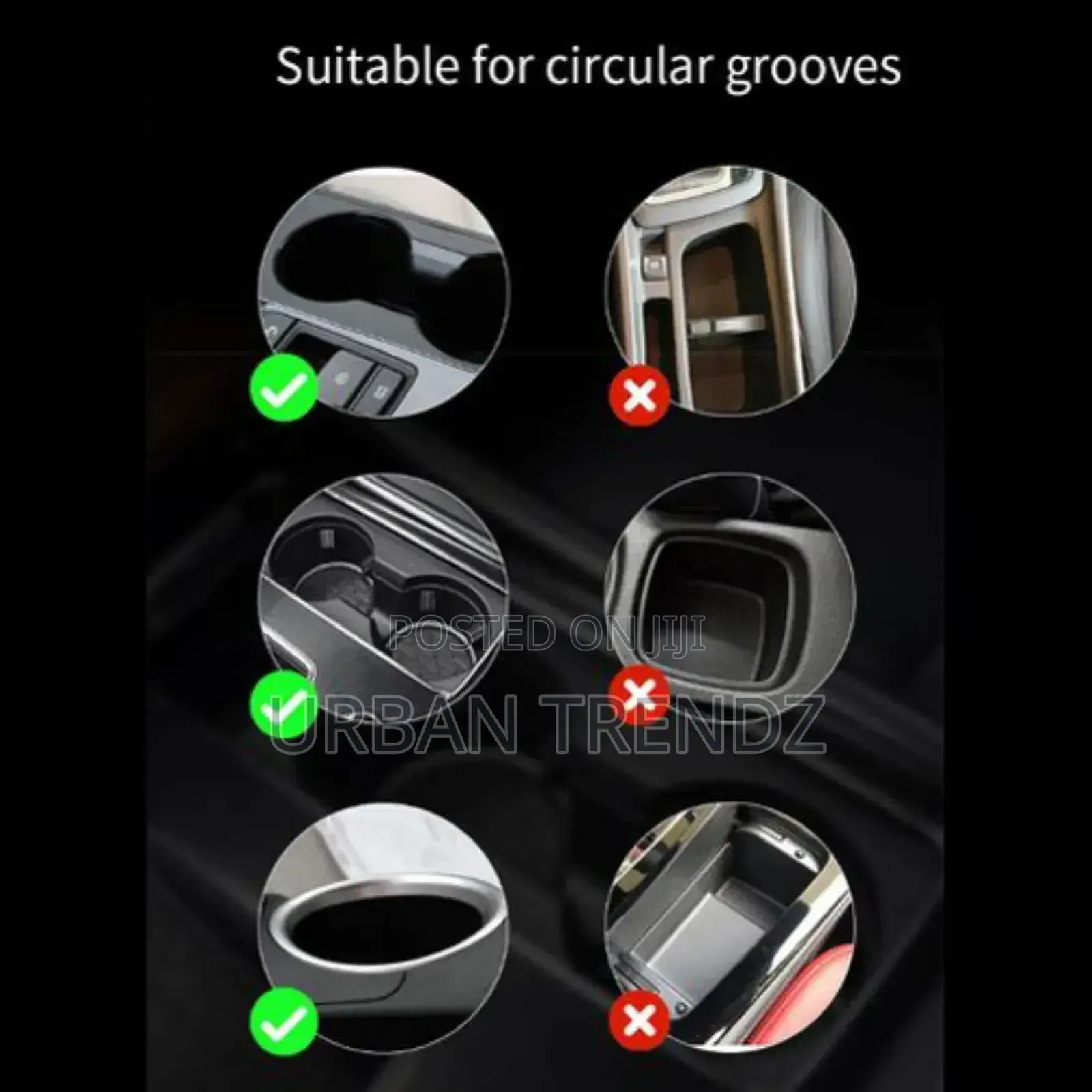Car 2-in-1,360 Degree Cup Holder, Adjustable Base