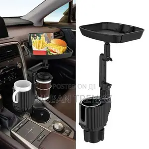 Car Food Tray Cup Holder - Black