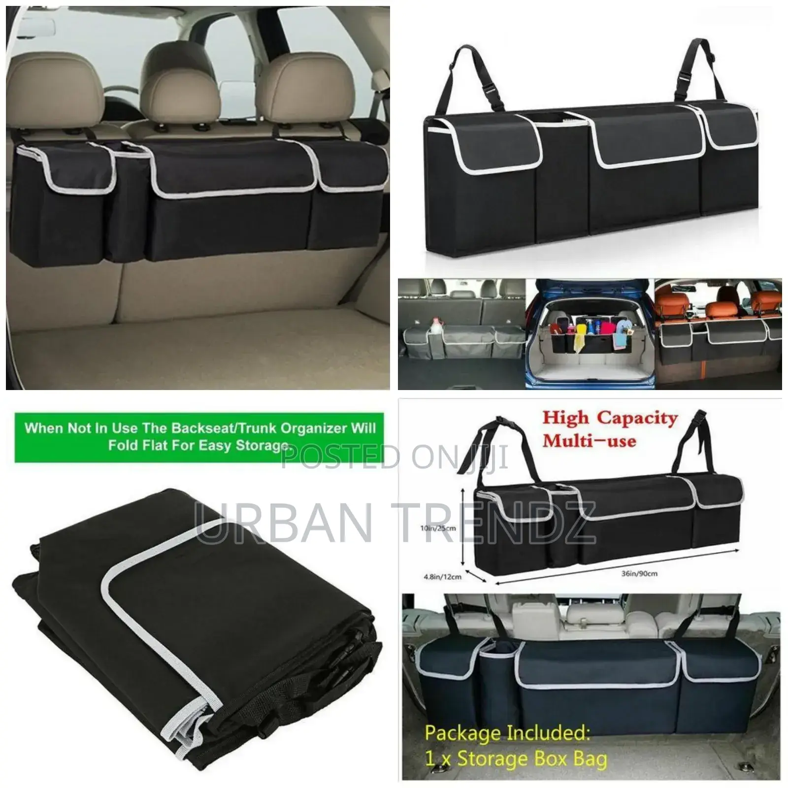 Car Trunk Organizer Interior Accessories Back Seat Storage