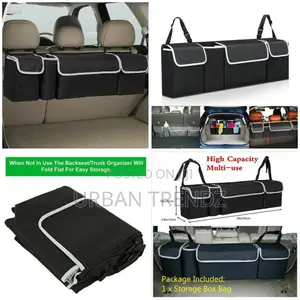 Car Trunk Organizer Interior Accessories Back Seat Storage