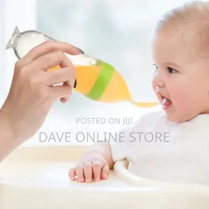 Baby Spoon Bottle Feeder - Pink Transparent