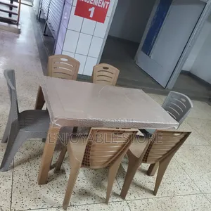 Restaurant Set of Chairs and Table_6 Seater