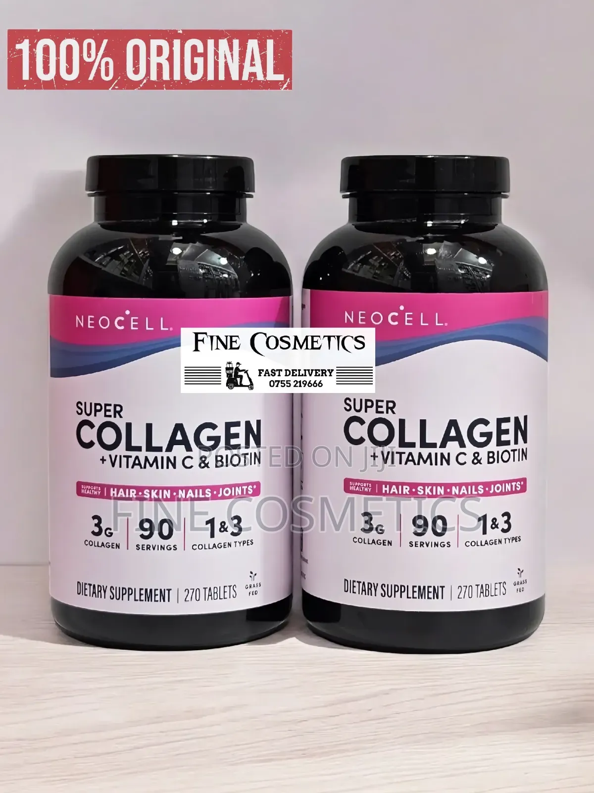 ORIGINAL Neocell Super Collagen Biotin Vitamin C Tablet |270