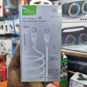 2M Super Fast Charger Cable/C to C Fast Data Transfer Cable