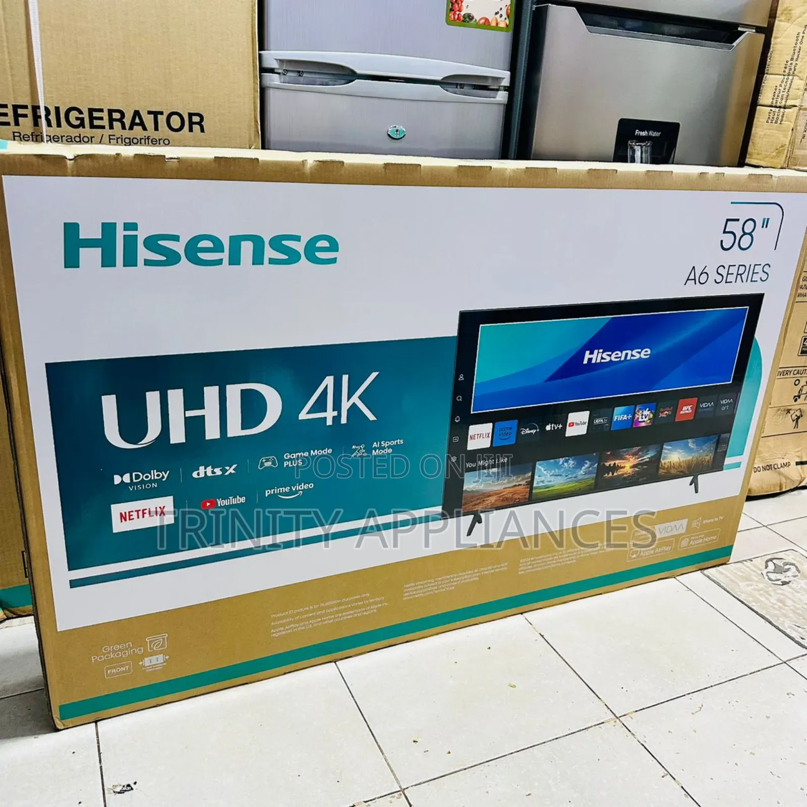 Hisense 58-Inch Uhd Vidaa Smart Tv (58a6ns)