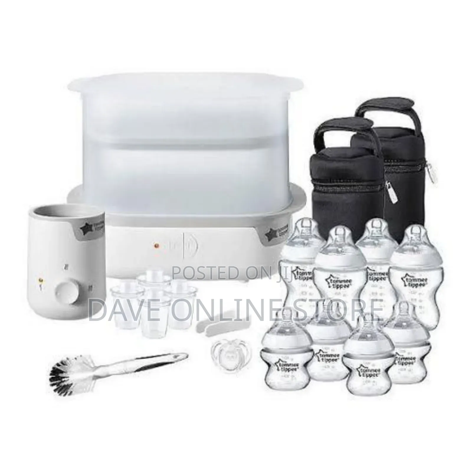 Tommee Tippee Steriliser, Warmer and 8x Bottles Feeding Set