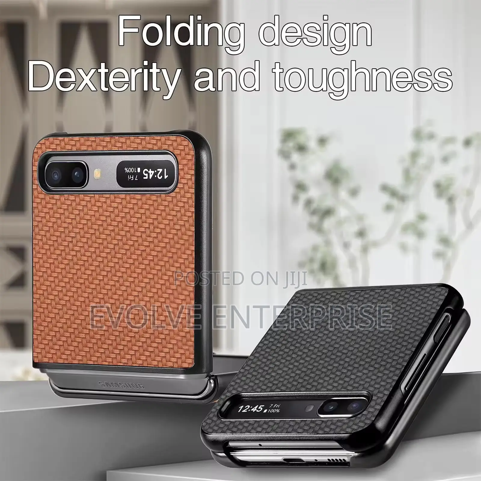 Carbon Fiber Fitted Case for Samsung Galaxy Z Flip 2