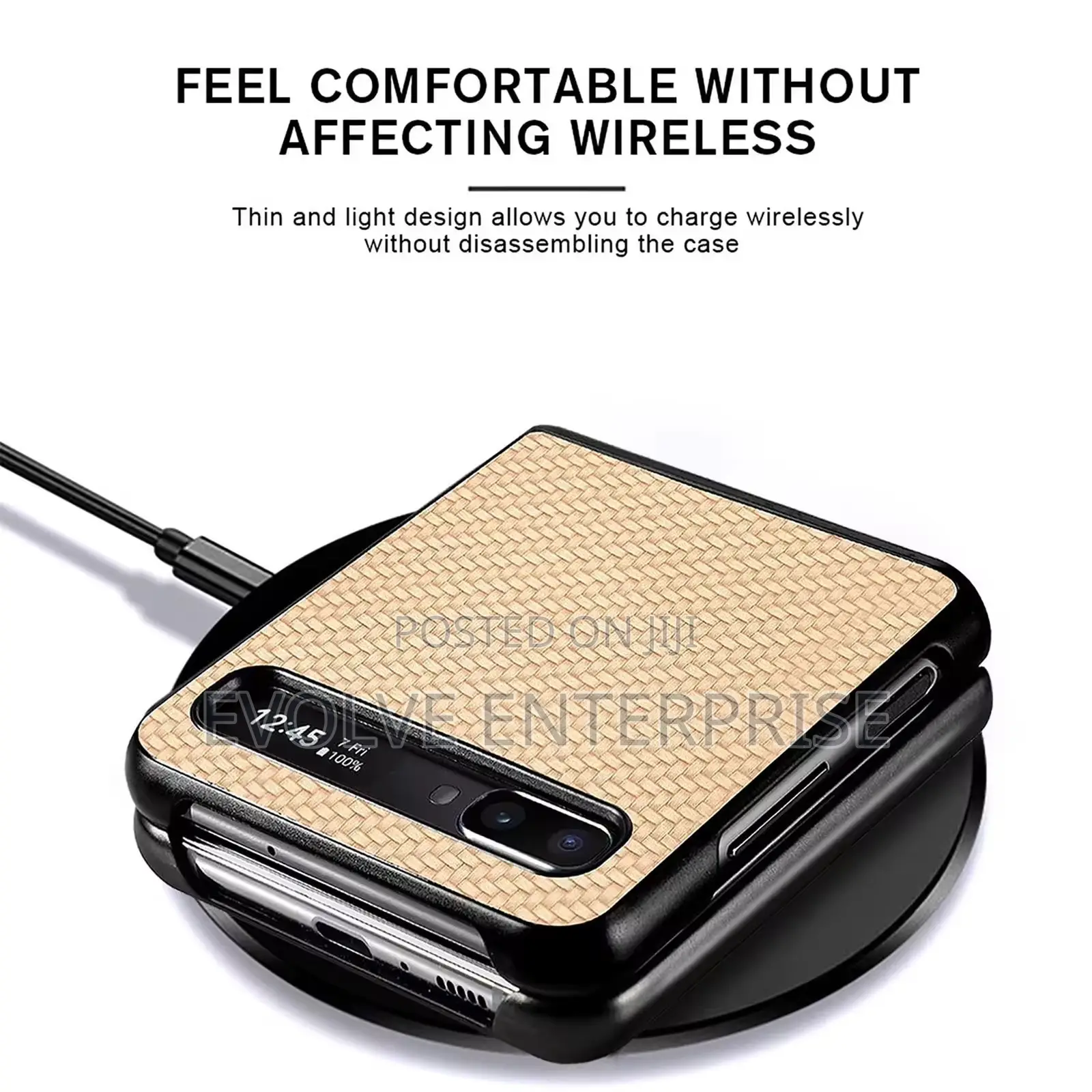 Carbon Fiber Fitted Case for Samsung Galaxy Z Flip 2
