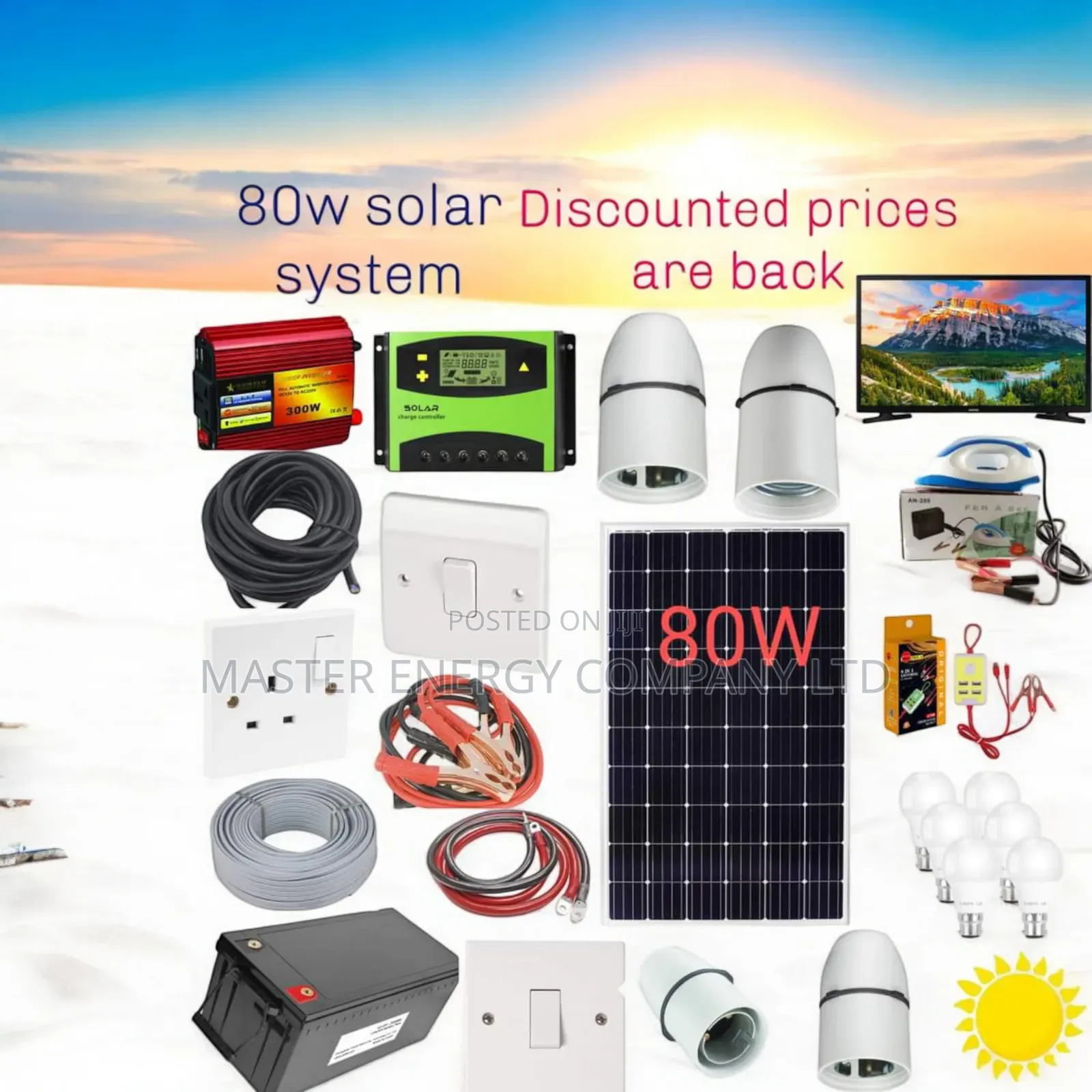 80w Solar System Full Kit German Mb ZVC