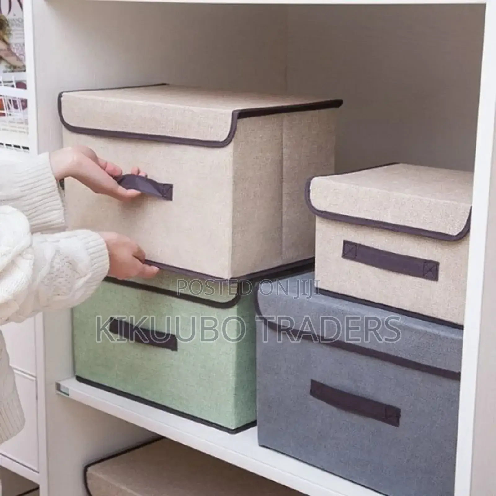 2pcs Clothes Folding Storage Boxes