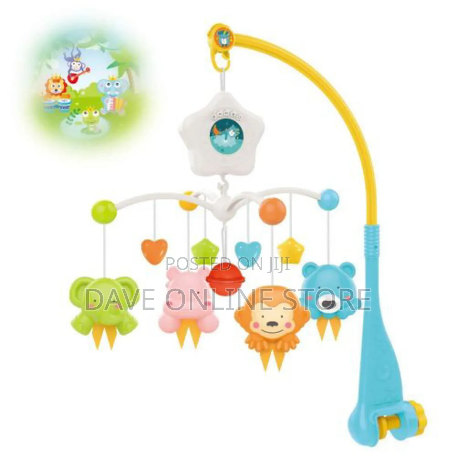 Hanging Rotating Animals Rattles Nursery Gift Toy
